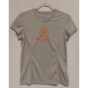 Merrill Barefoot Womens Gray Opti-Wick UPF Sun Protection T-Shirt Size Medium